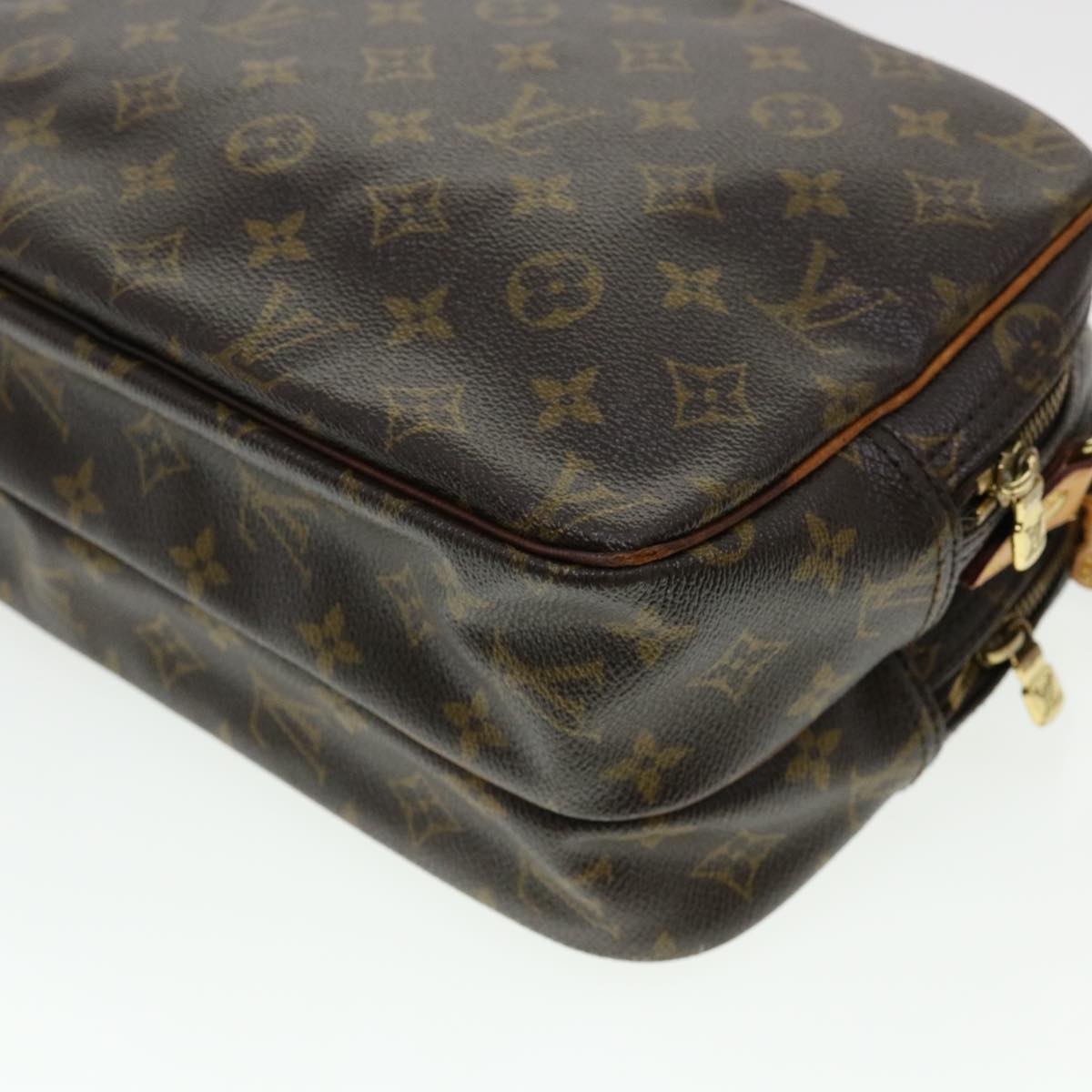 LOUIS VUITTON Monogram Reporter PM Shoulder Bag M45254 LV Auth rd4855