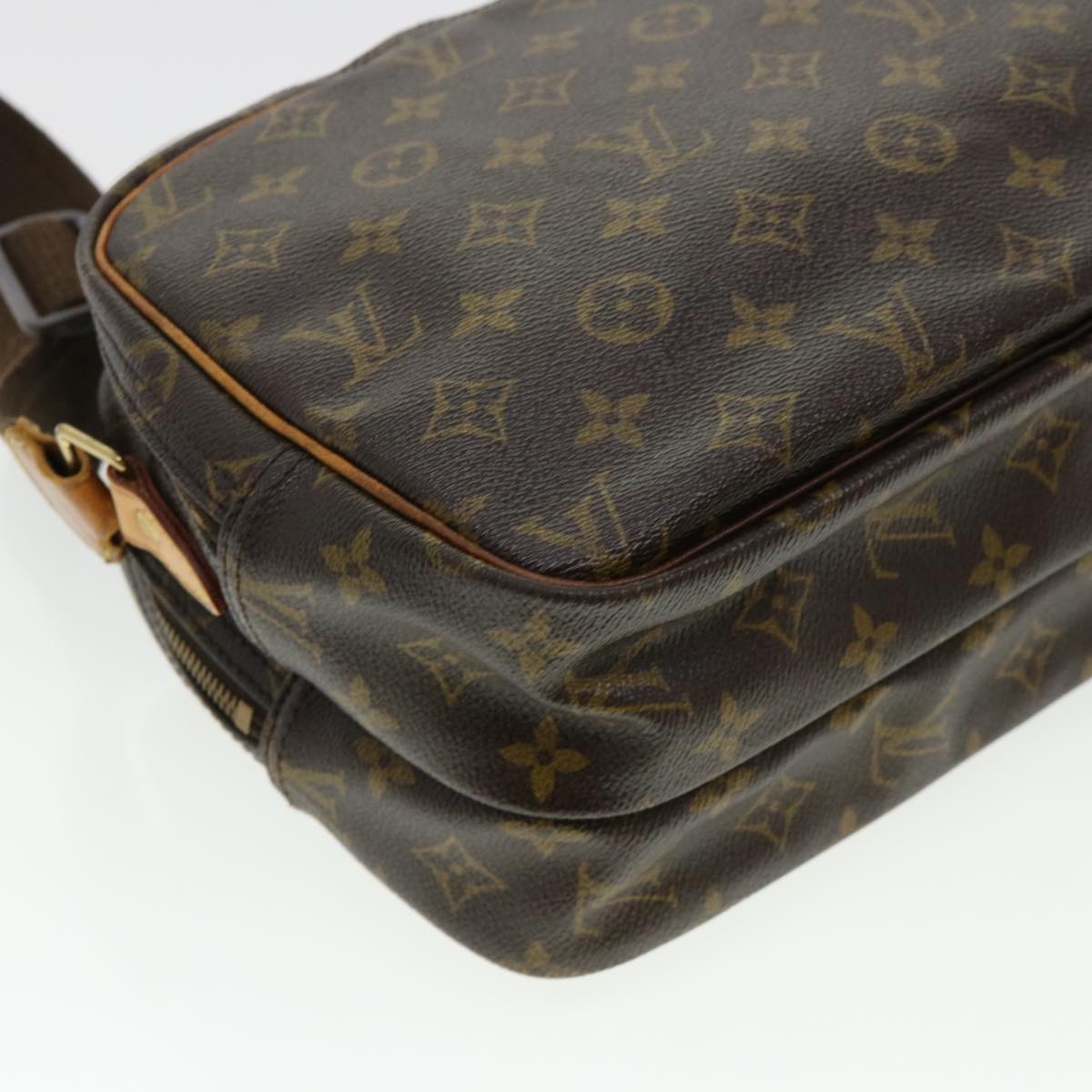 LOUIS VUITTON Monogram Reporter PM Shoulder Bag M45254 LV Auth rd4855