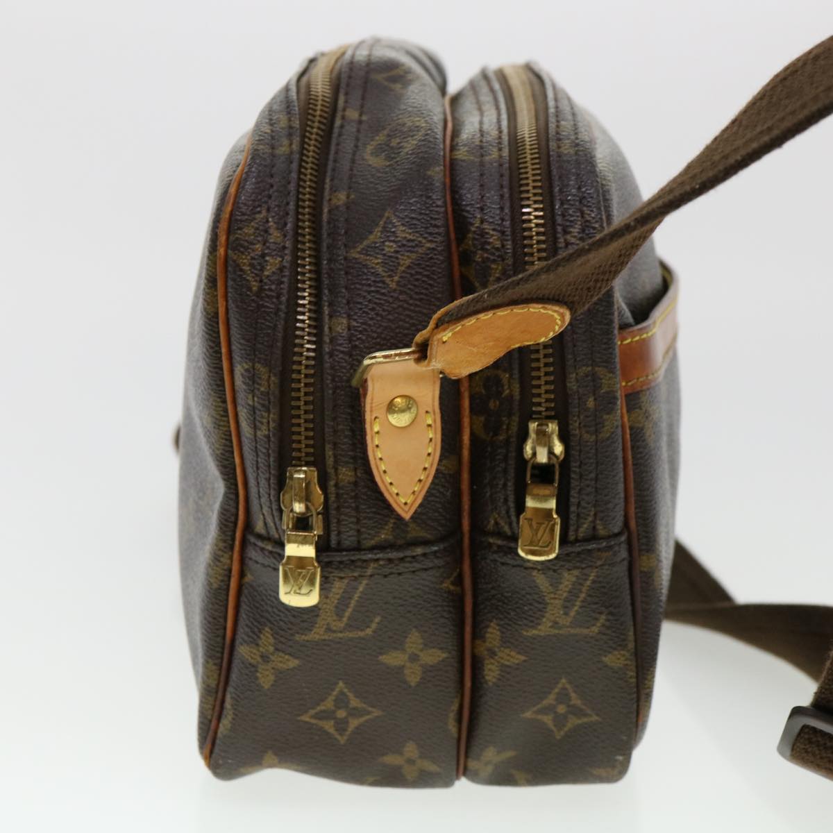 LOUIS VUITTON Monogram Reporter PM Shoulder Bag M45254 LV Auth rd4855