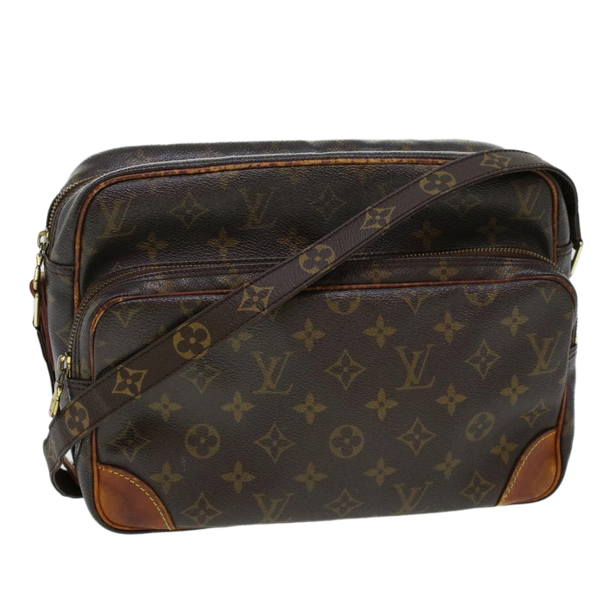 LOUIS VUITTON Monogram Nile Shoulder Bag M45244 LV Auth rd4893