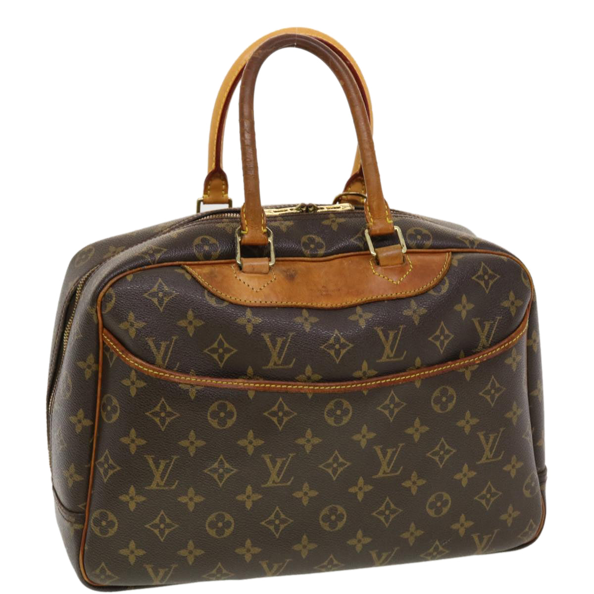 LOUIS VUITTON Monogram Deauville Hand Bag M47270 LV Auth rd4896