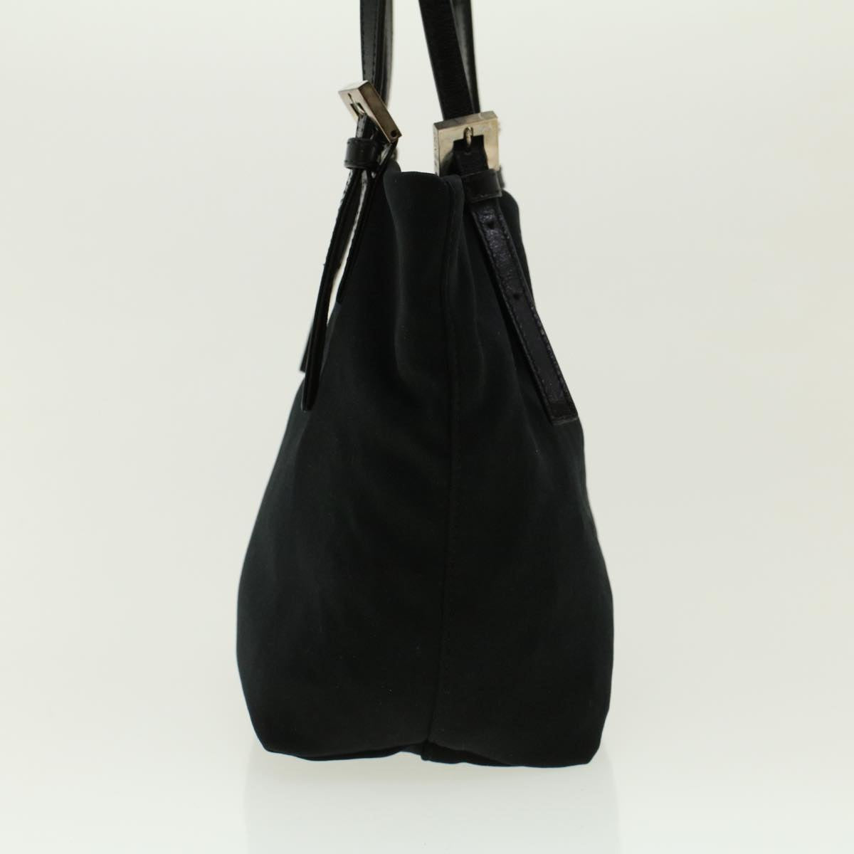 FENDI Shoulder Bag Nylon Black Auth rd4906