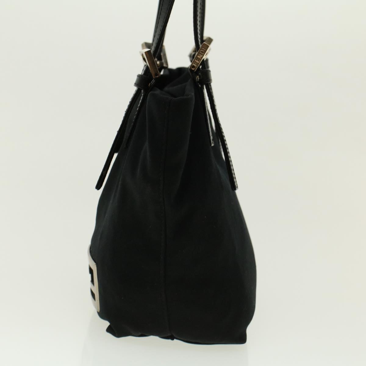 FENDI Shoulder Bag Nylon Black Auth rd4906