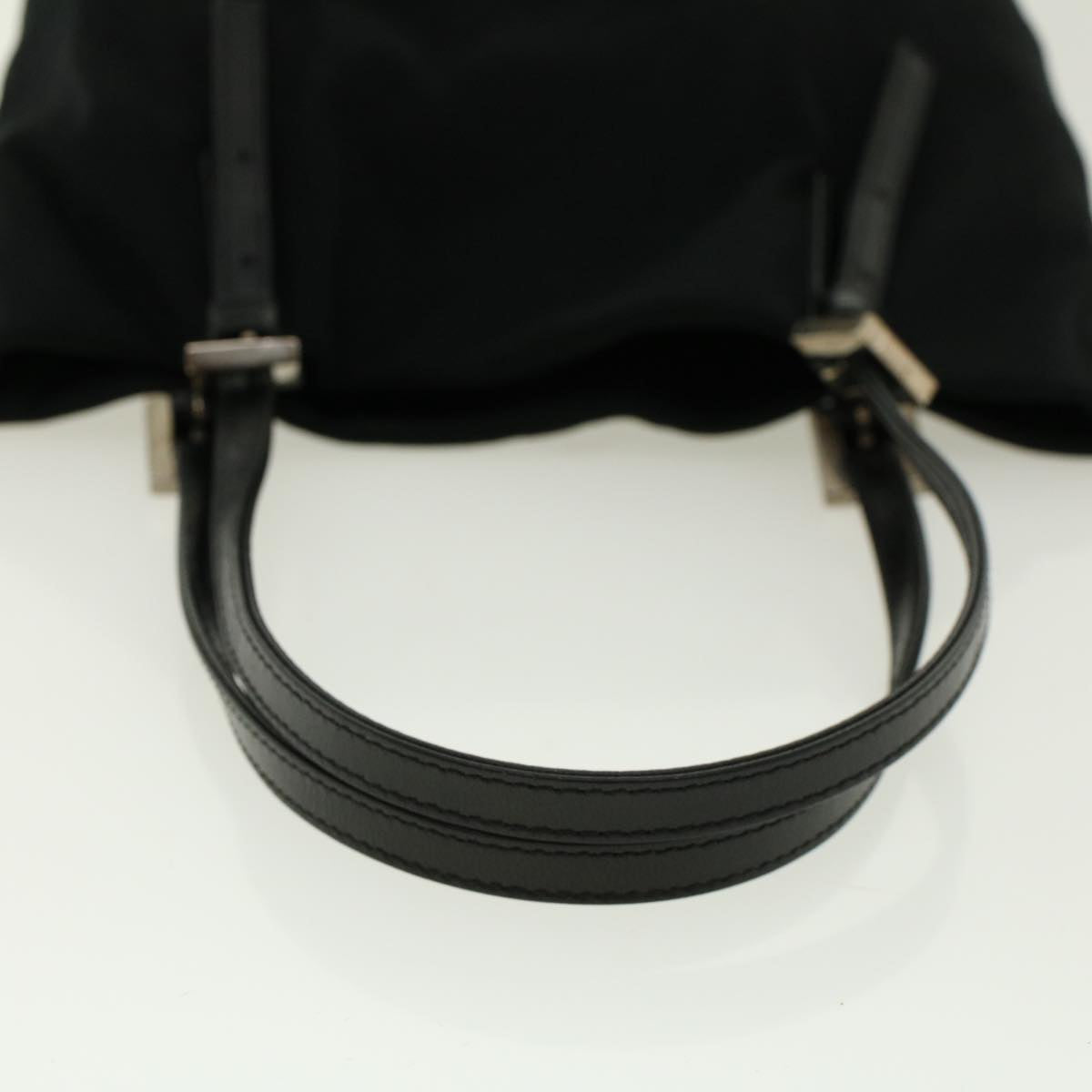 FENDI Shoulder Bag Nylon Black Auth rd4906