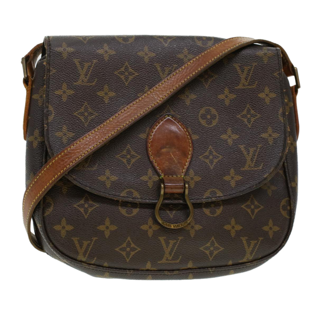 LOUIS VUITTON Monogram Saint Cloud GM Shoulder Bag M51242 LV Auth rd4981