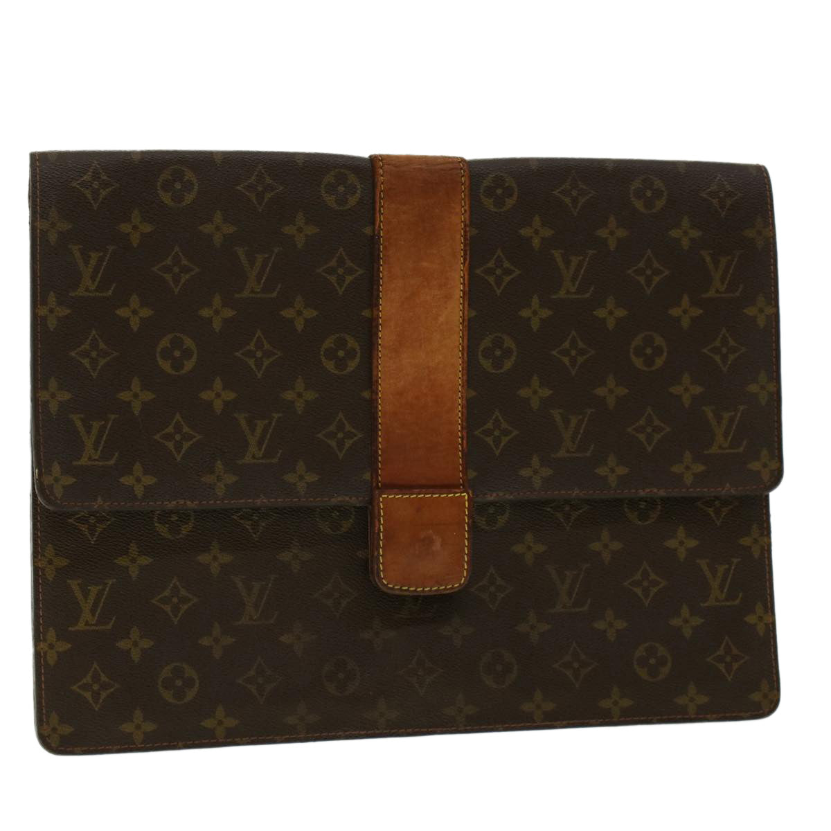 LOUIS VUITTON Monogram Posh Diplomat Homme Clutch Bag 243 LV Auth rd4996