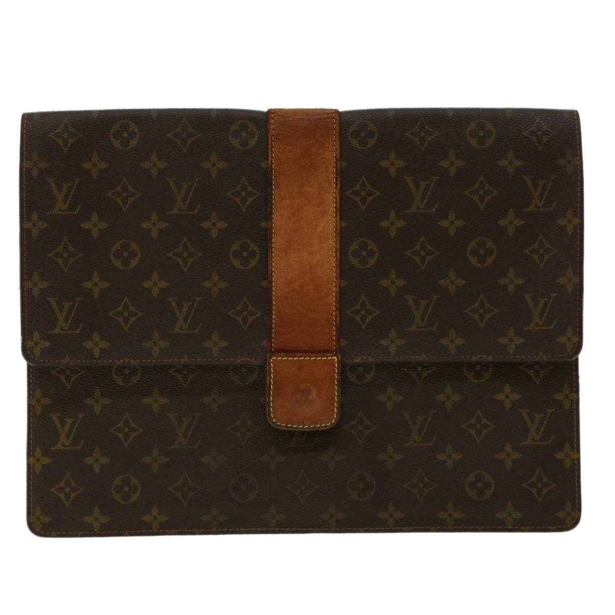 LOUIS VUITTON Monogram Posh Diplomat Homme Clutch Bag 243 LV Auth rd4996