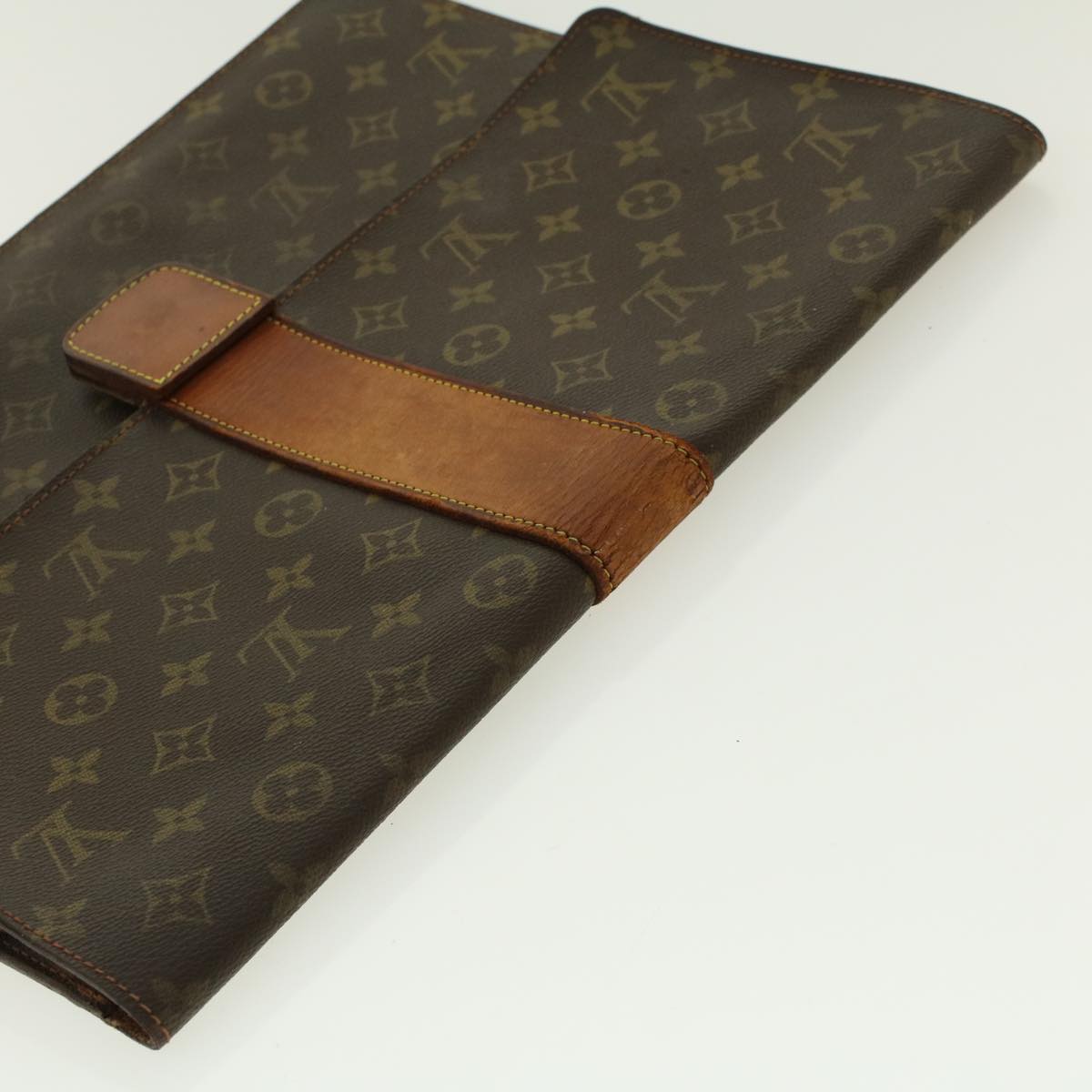 LOUIS VUITTON Monogram Posh Diplomat Homme Clutch Bag 243 LV Auth rd4996