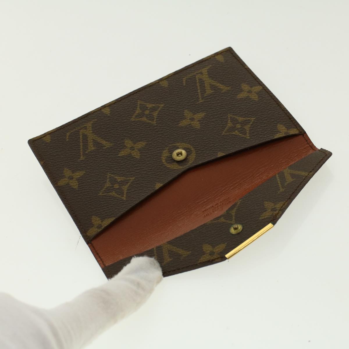 LOUIS VUITTON Monogram Card Case LV Auth rd5006