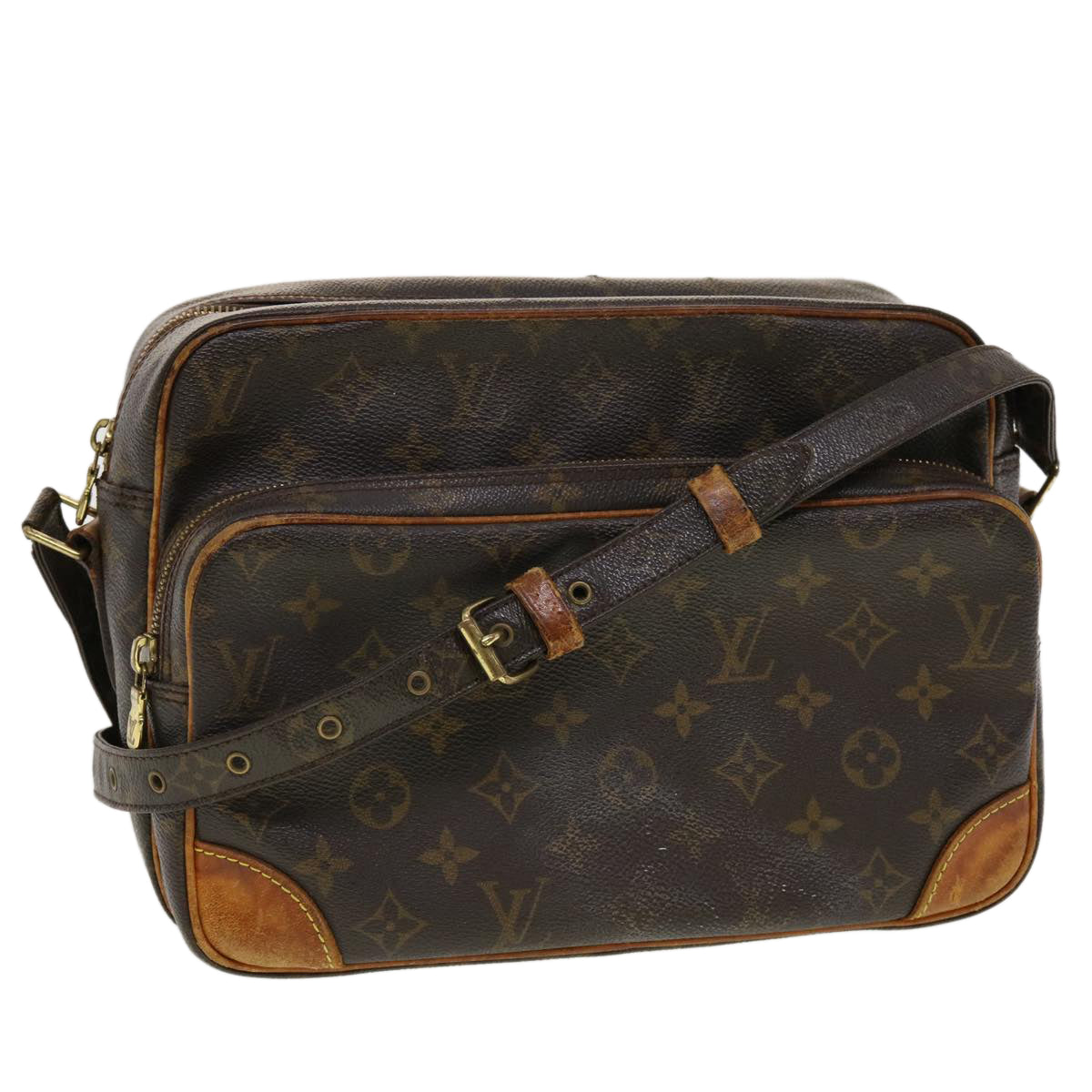 LOUIS VUITTON Monogram Nile Shoulder Bag M45244 LV Auth rd5024