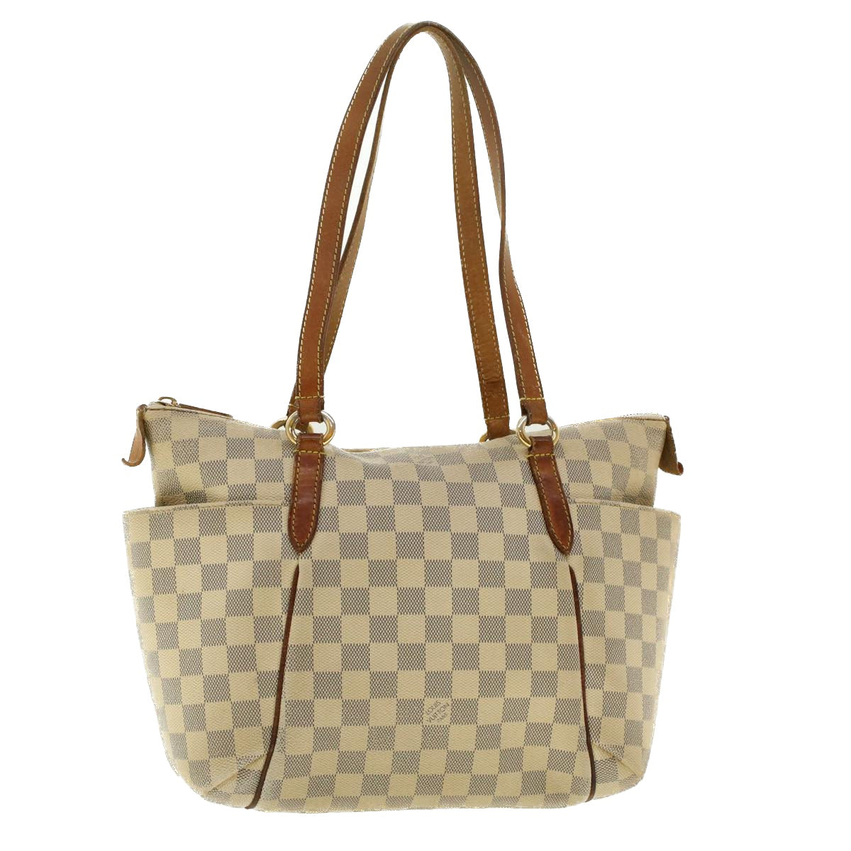 LOUIS VUITTON Damier Azur Totally PM Tote Bag N41280 LV Auth rd5078