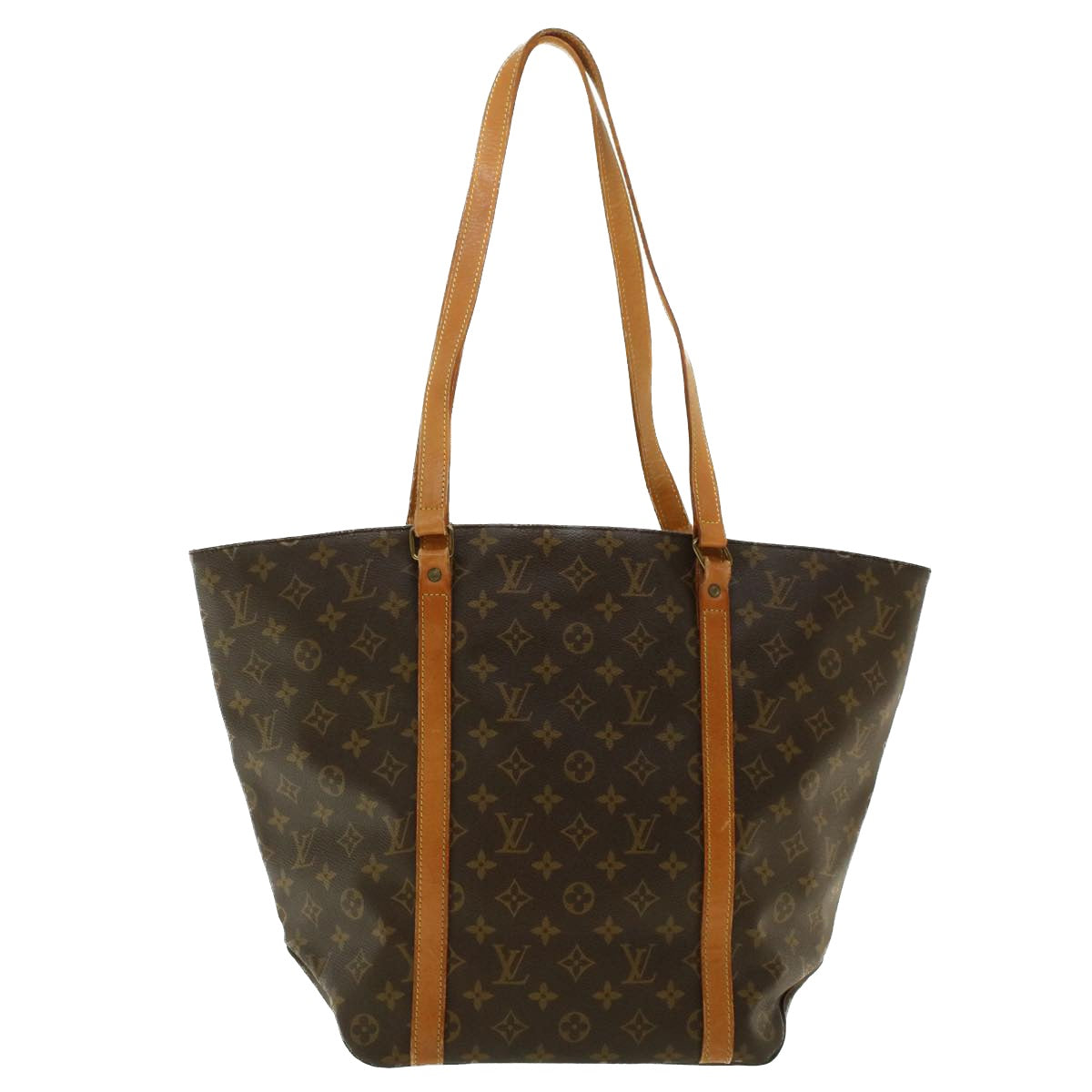 LOUIS VUITTON Monogram Sac Shopping Tote Bag M51108 LV Auth rd5079