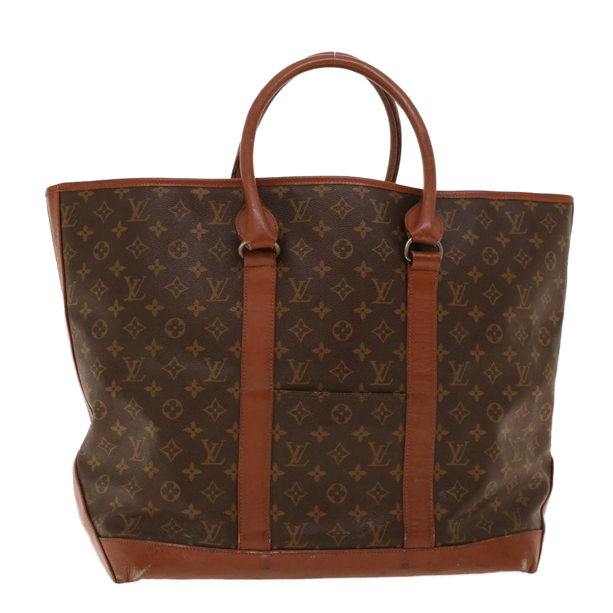 LOUIS VUITTON Monogram Sac Weekend GM Tote Bag M42420 LV Auth rd5089