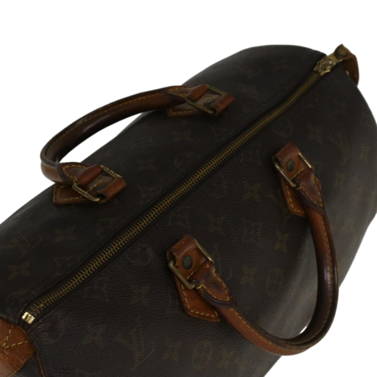 LOUIS VUITTON Monogram Speedy 35 Hand Bag M41524 LV Auth rd5187