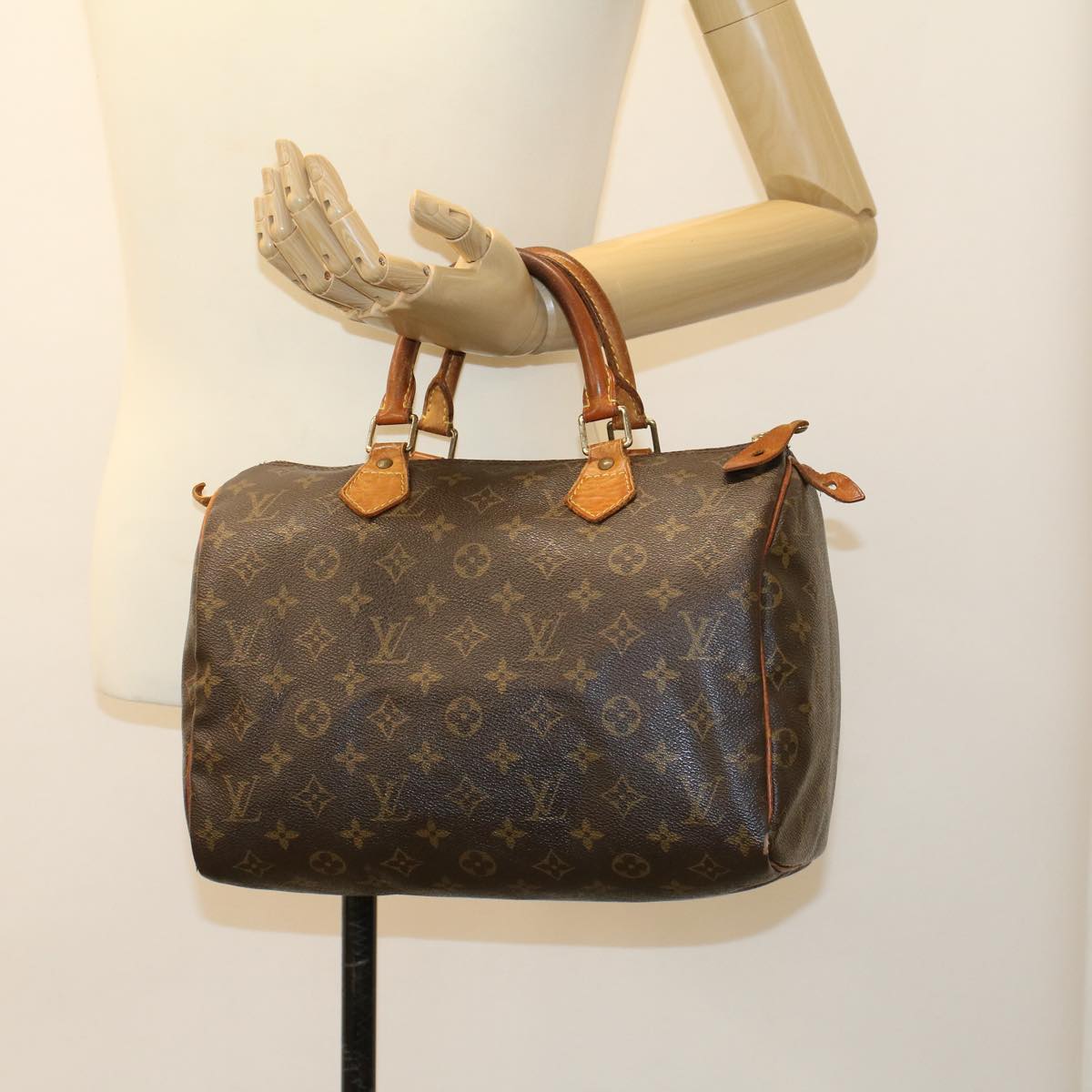 LOUIS VUITTON Monogram Speedy 30 Hand Bag M41526 LV Auth rd5200