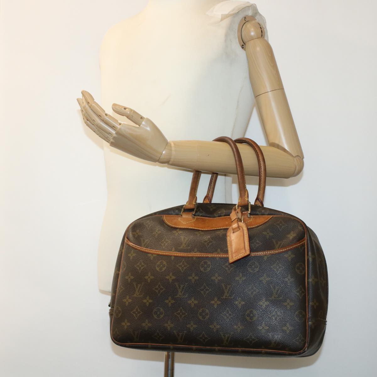 LOUIS VUITTON Monogram Deauville Hand Bag M47270 LV Auth rd5209