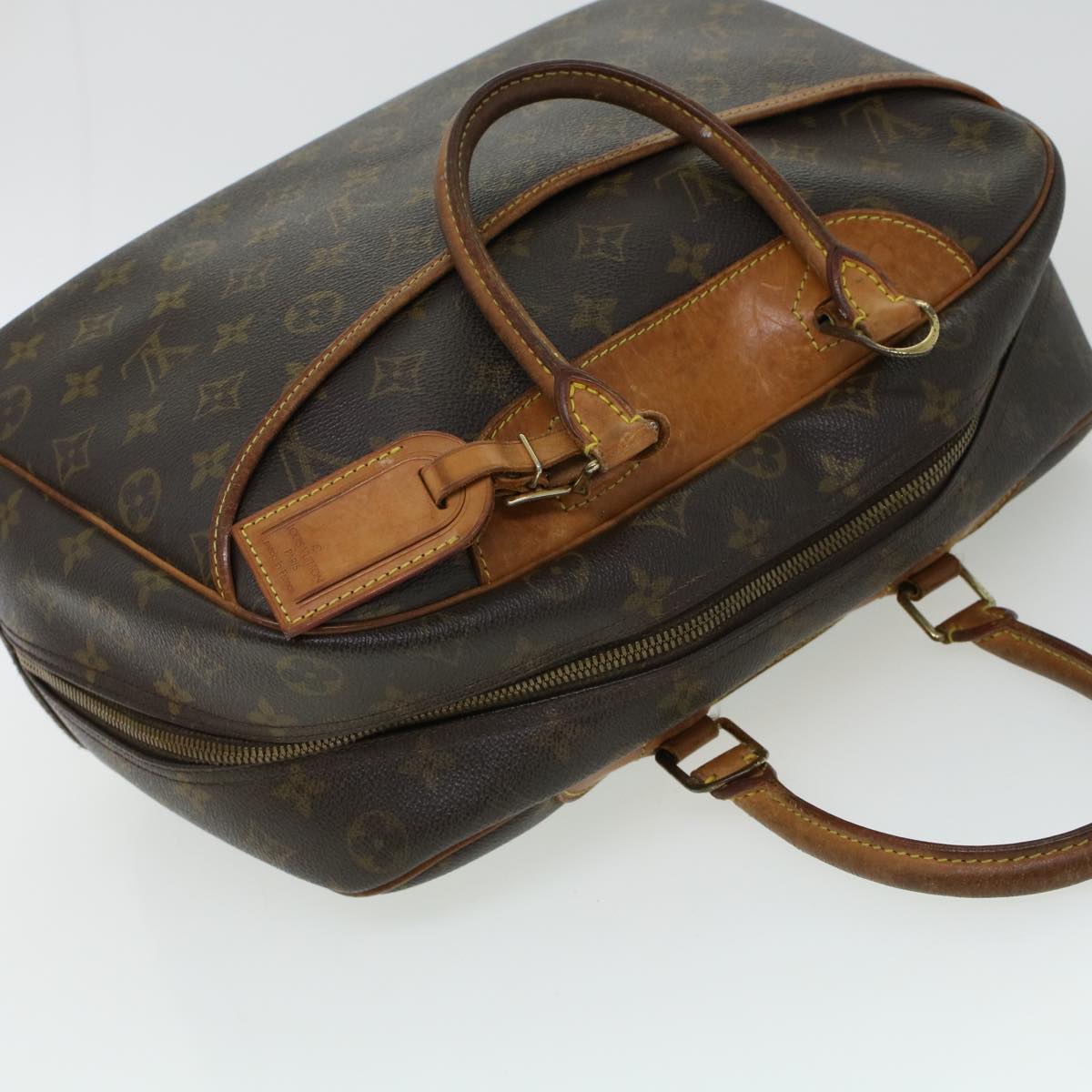 LOUIS VUITTON Monogram Deauville Hand Bag M47270 LV Auth rd5209