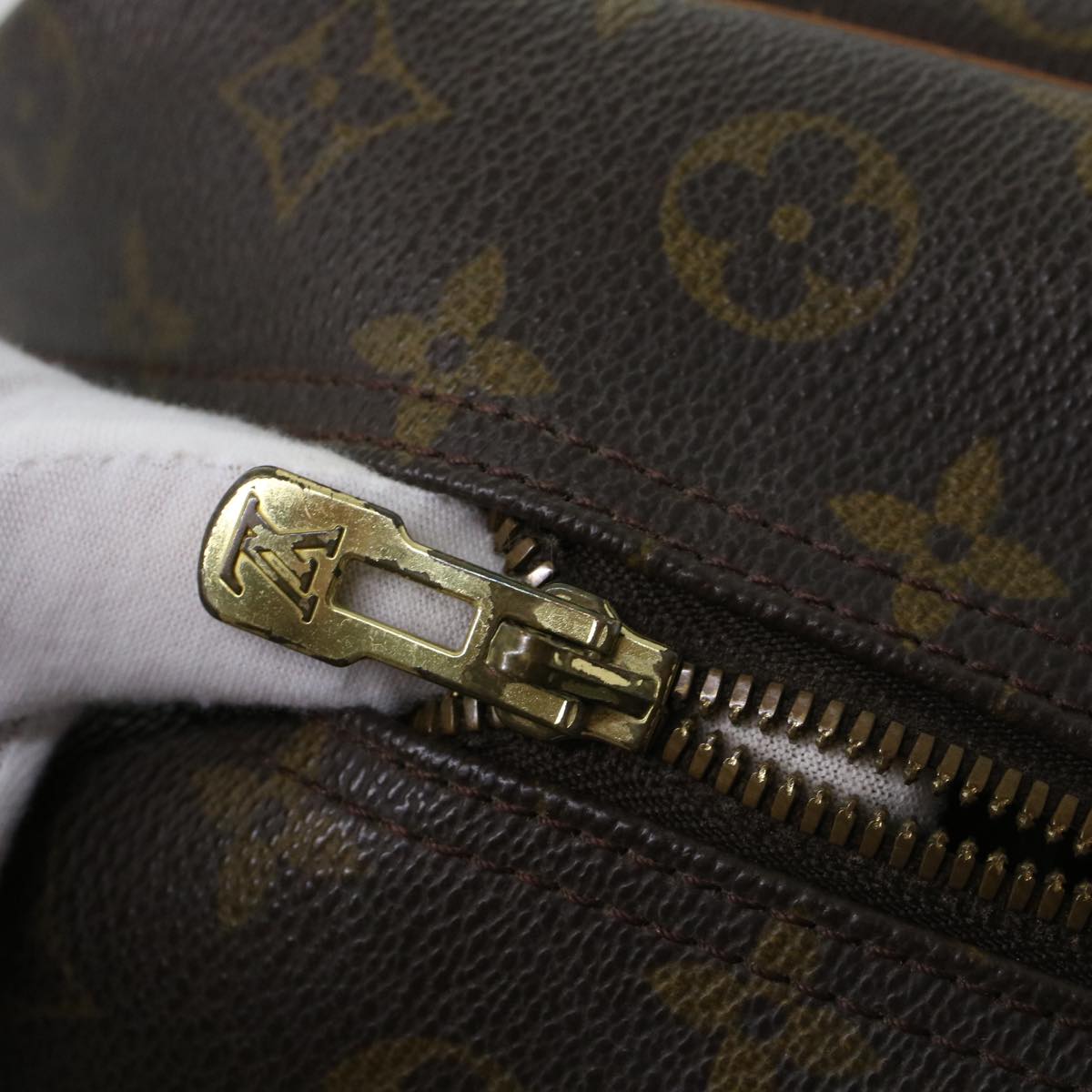 LOUIS VUITTON Monogram Deauville Hand Bag M47270 LV Auth rd5209