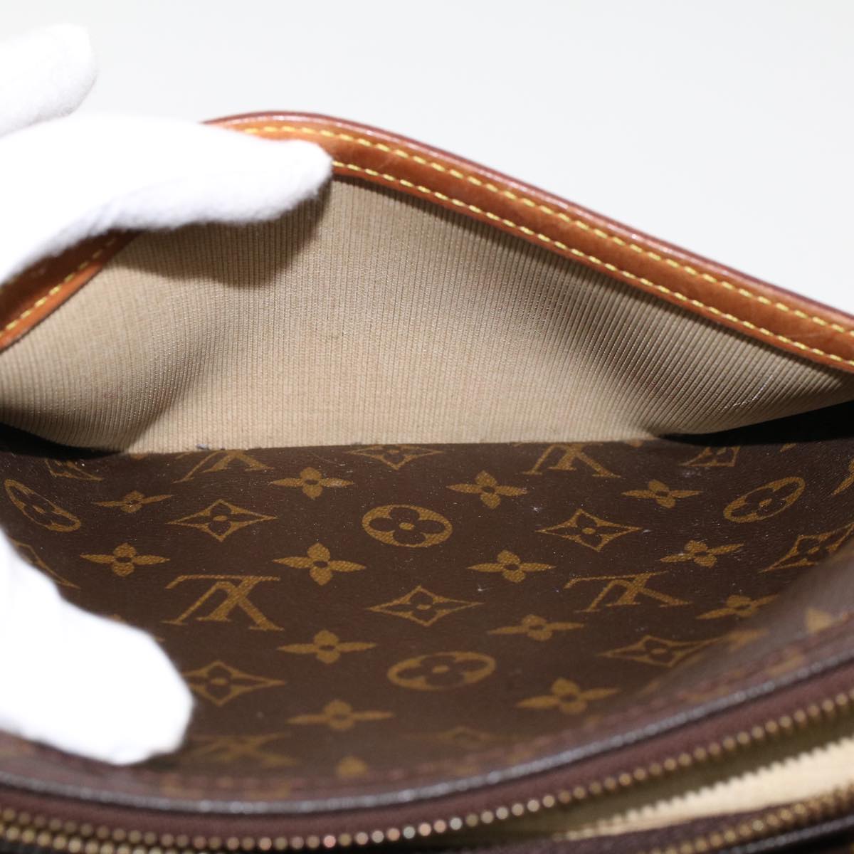 LOUIS VUITTON Monogram Reporter PM Shoulder Bag M45254 LV Auth rd5212