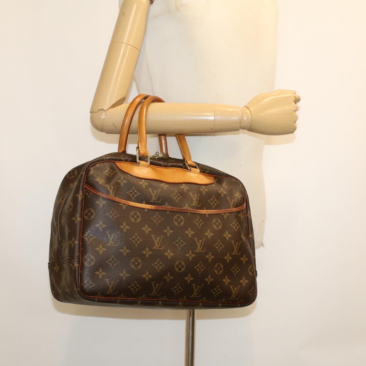 LOUIS VUITTON Monogram Deauville Hand Bag M47270 LV Auth rd5214