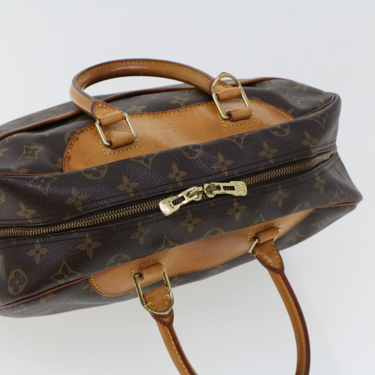 LOUIS VUITTON Monogram Deauville Hand Bag M47270 LV Auth rd5214