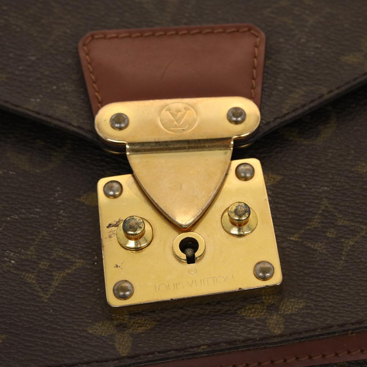 LOUIS VUITTON Monogram Monceau 28 Hand Bag 2way M51185 LV Auth rd5239