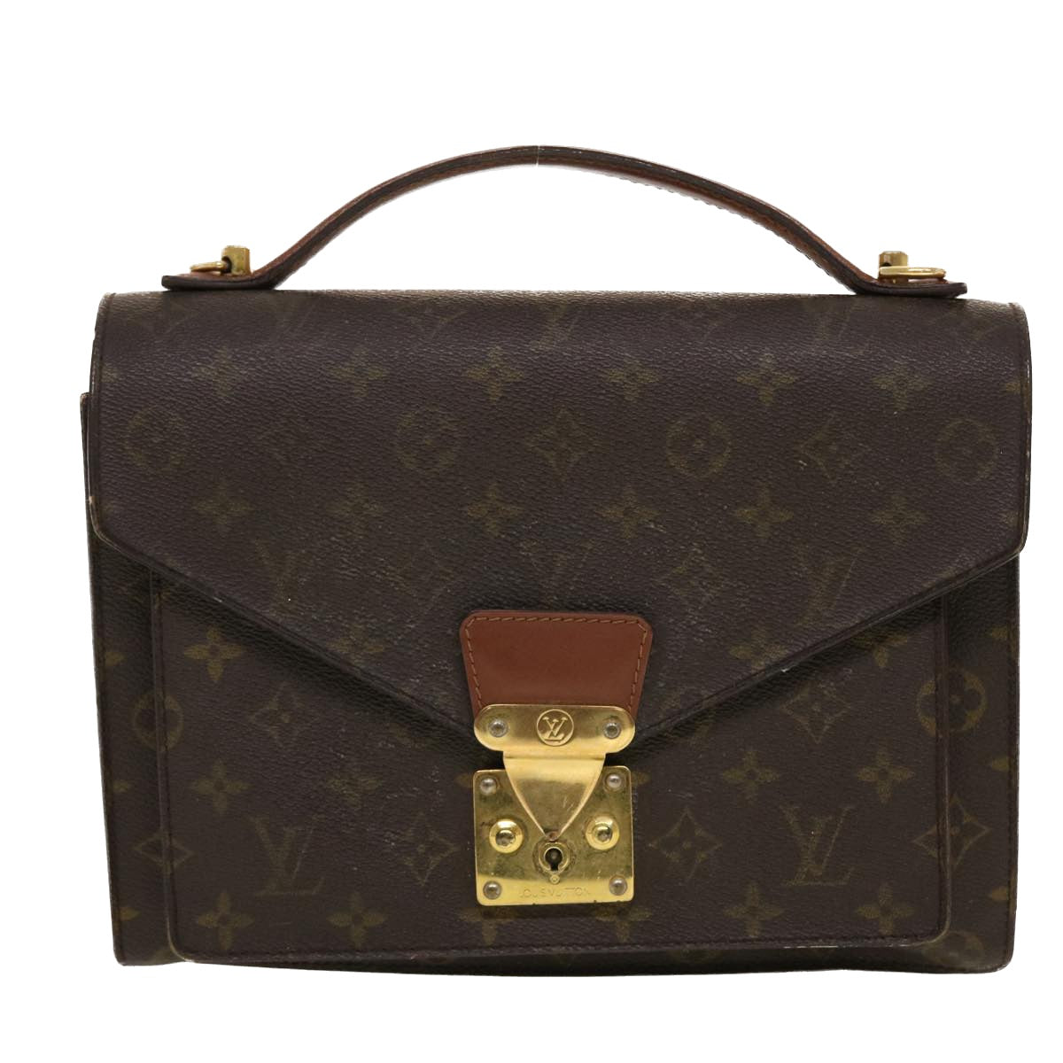 LOUIS VUITTON Monogram Monceau 28 Hand Bag 2way M51185 LV Auth rd5239