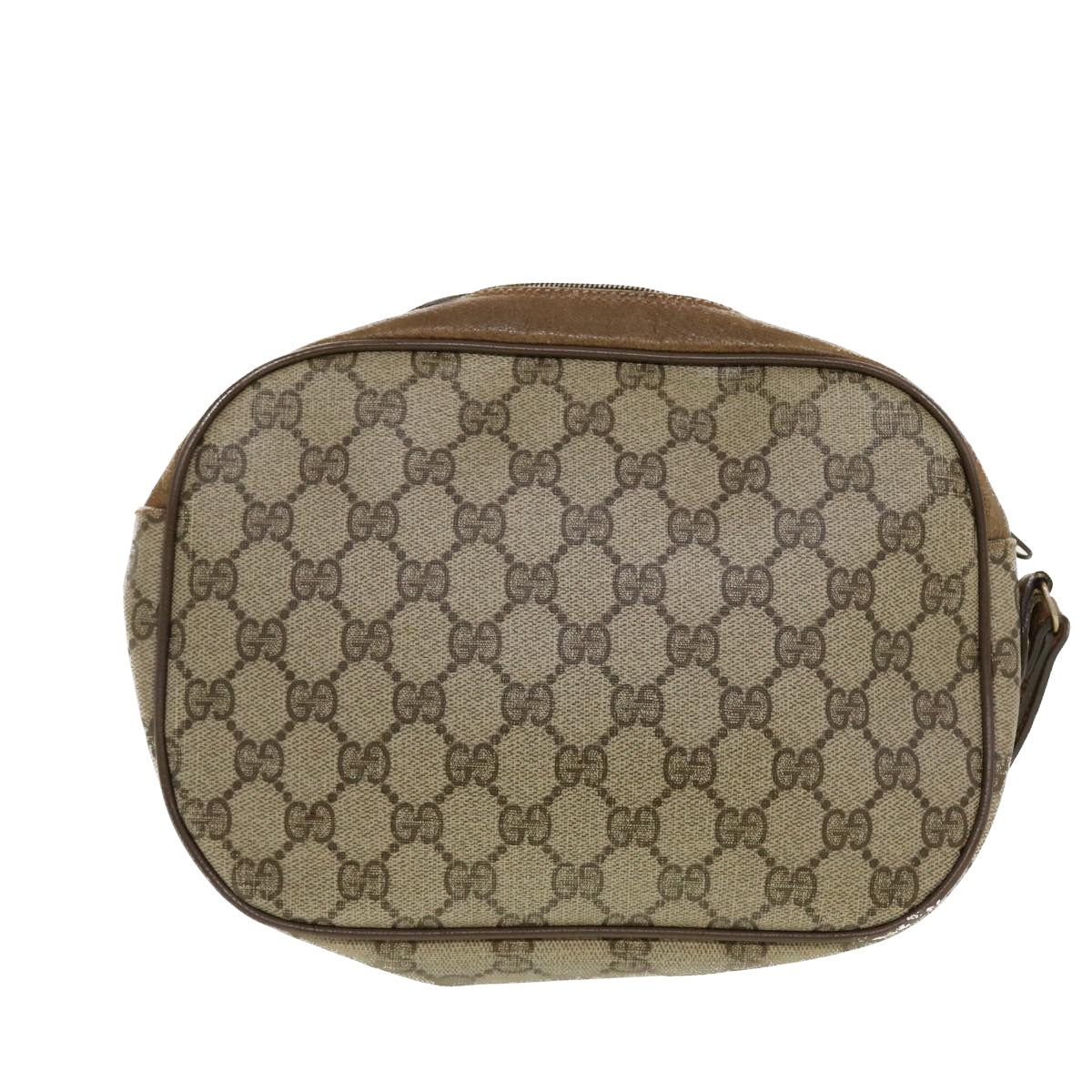 GUCCI GG Canvas Web Sherry Line Clutch Bag Beige Red Green 89.01.034 Auth rd5247 - 0