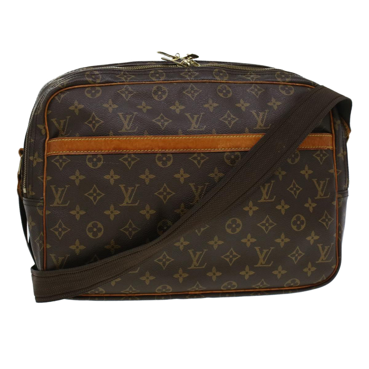 LOUIS VUITTON Monogram Reporter GM Shoulder Bag M45252 LV Auth rd5275