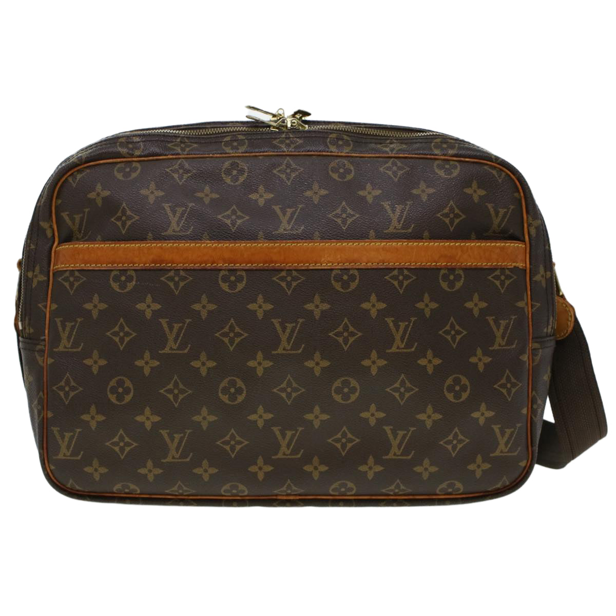 LOUIS VUITTON Monogram Reporter GM Shoulder Bag M45252 LV Auth rd5275