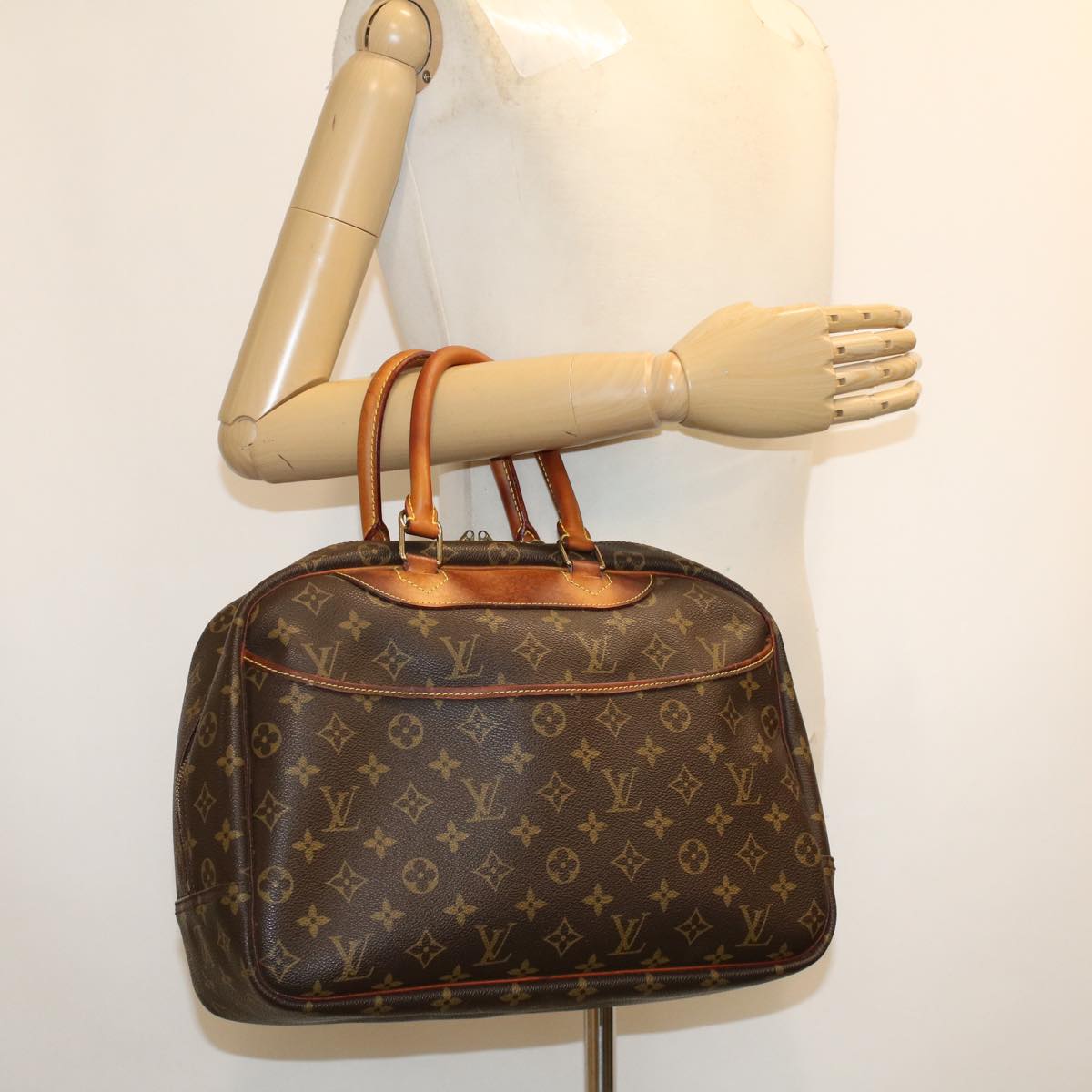 LOUIS VUITTON Monogram Deauville Hand Bag M47270 LV Auth rd5285