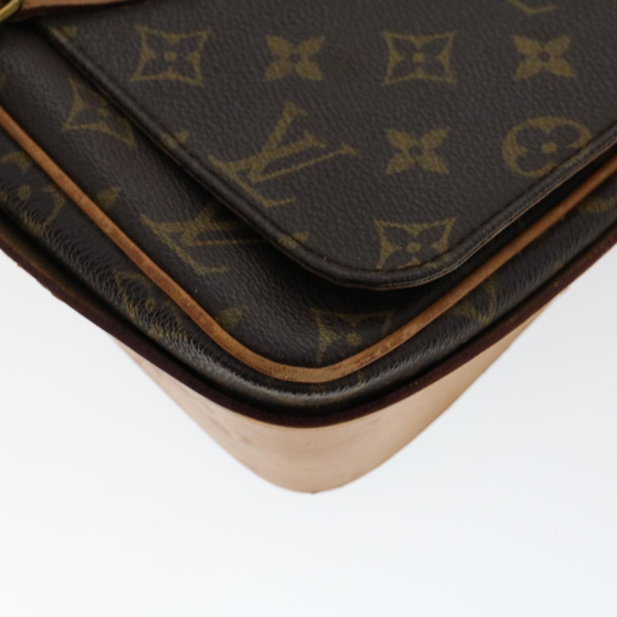 LOUIS VUITTON Monogram Cartouchiere MM Shoulder Bag M51253 LV Auth rd5290