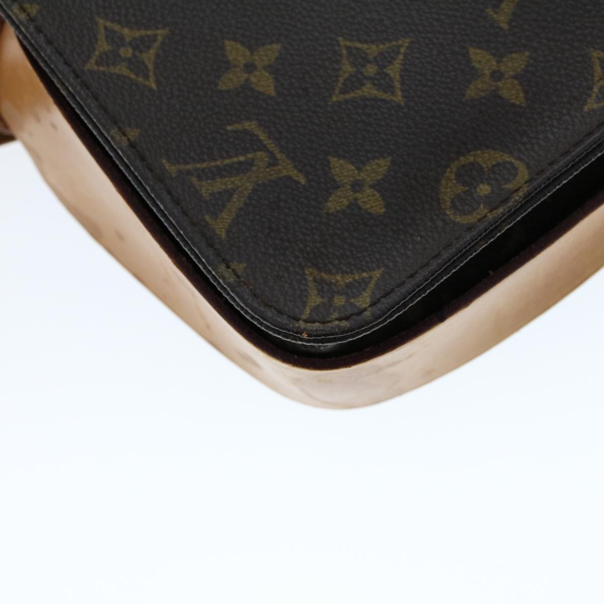 LOUIS VUITTON Monogram Cartouchiere MM Shoulder Bag M51253 LV Auth rd5290