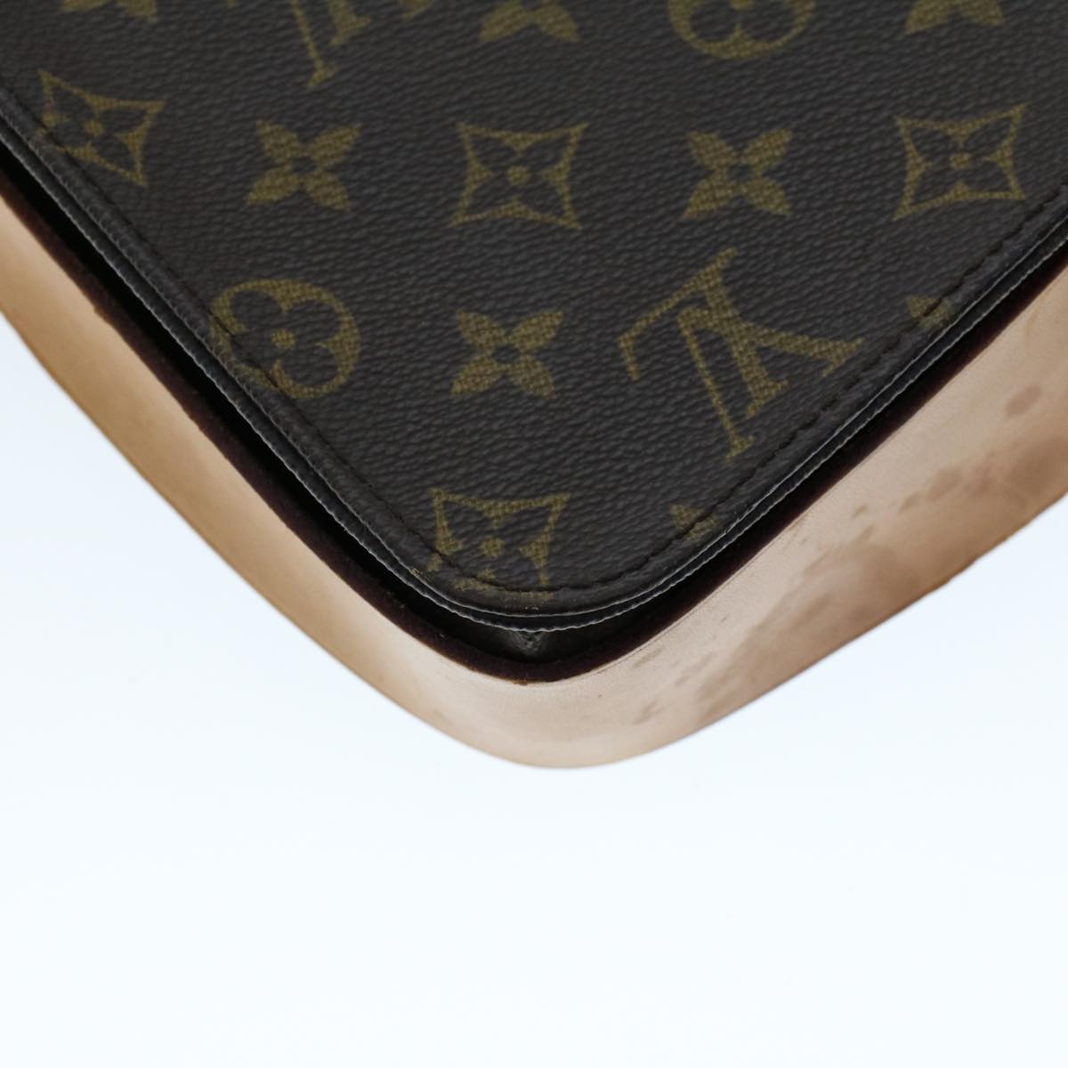 LOUIS VUITTON Monogram Cartouchiere MM Shoulder Bag M51253 LV Auth rd5290