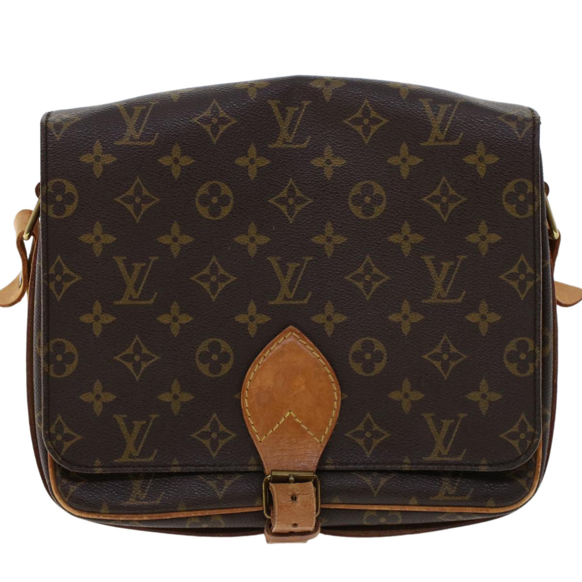 LOUIS VUITTON Monogram Cartouchiere MM Shoulder Bag M51253 LV Auth rd5290