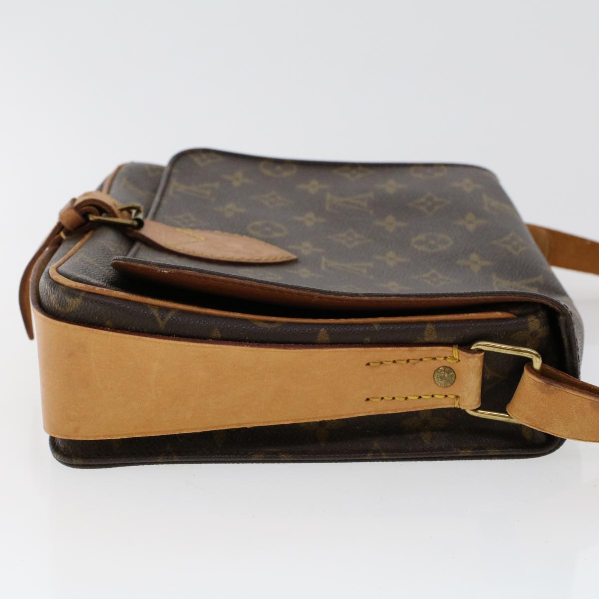 LOUIS VUITTON Monogram Cartouchiere MM Shoulder Bag M51253 LV Auth rd5290