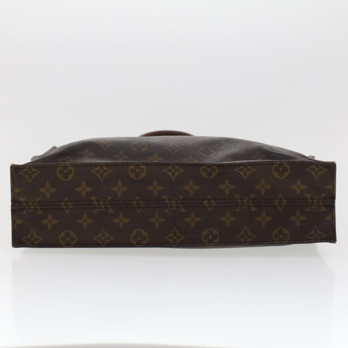 LOUIS VUITTON Monogram Sac Plat Hand Bag M51140 LV Auth rd5293