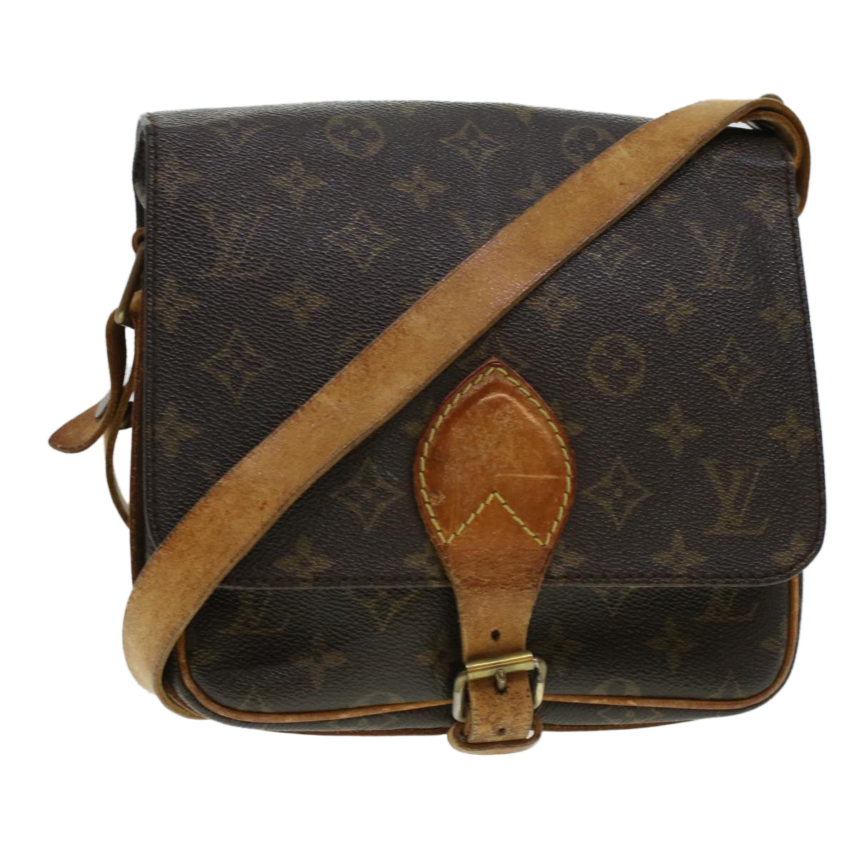 LOUIS VUITTON Monogram Cartouchiere PM Shoulder Bag M51254 LV Auth rd5303