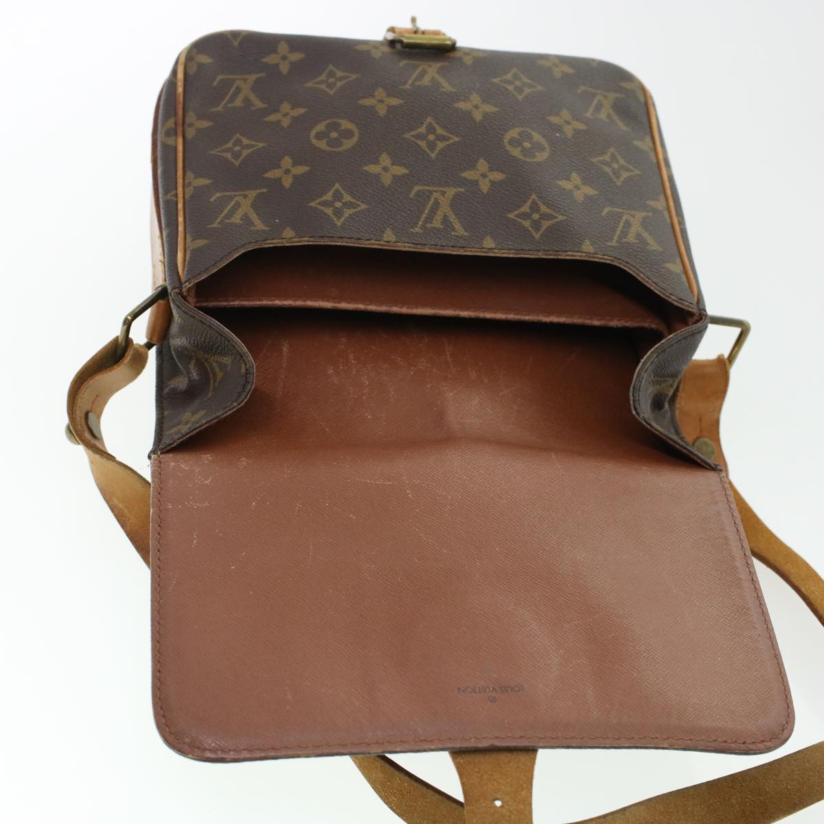 LOUIS VUITTON Monogram Cartouchiere MM Shoulder Bag M51253 LV Auth rd5313