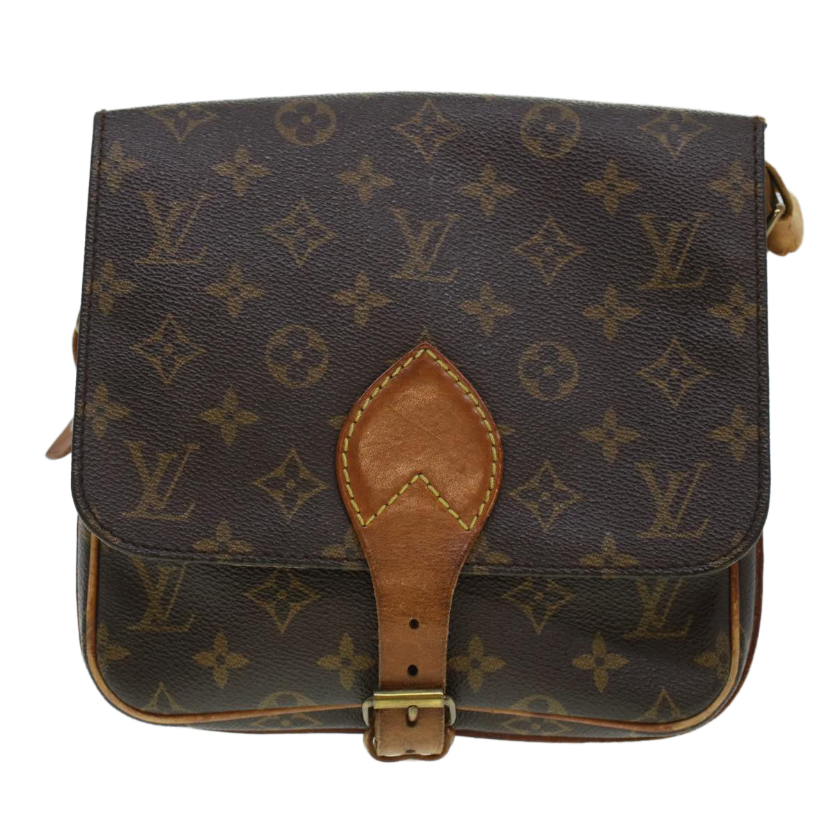 LOUIS VUITTON Monogram Cartouchiere MM Shoulder Bag M51253 LV Auth rd5313