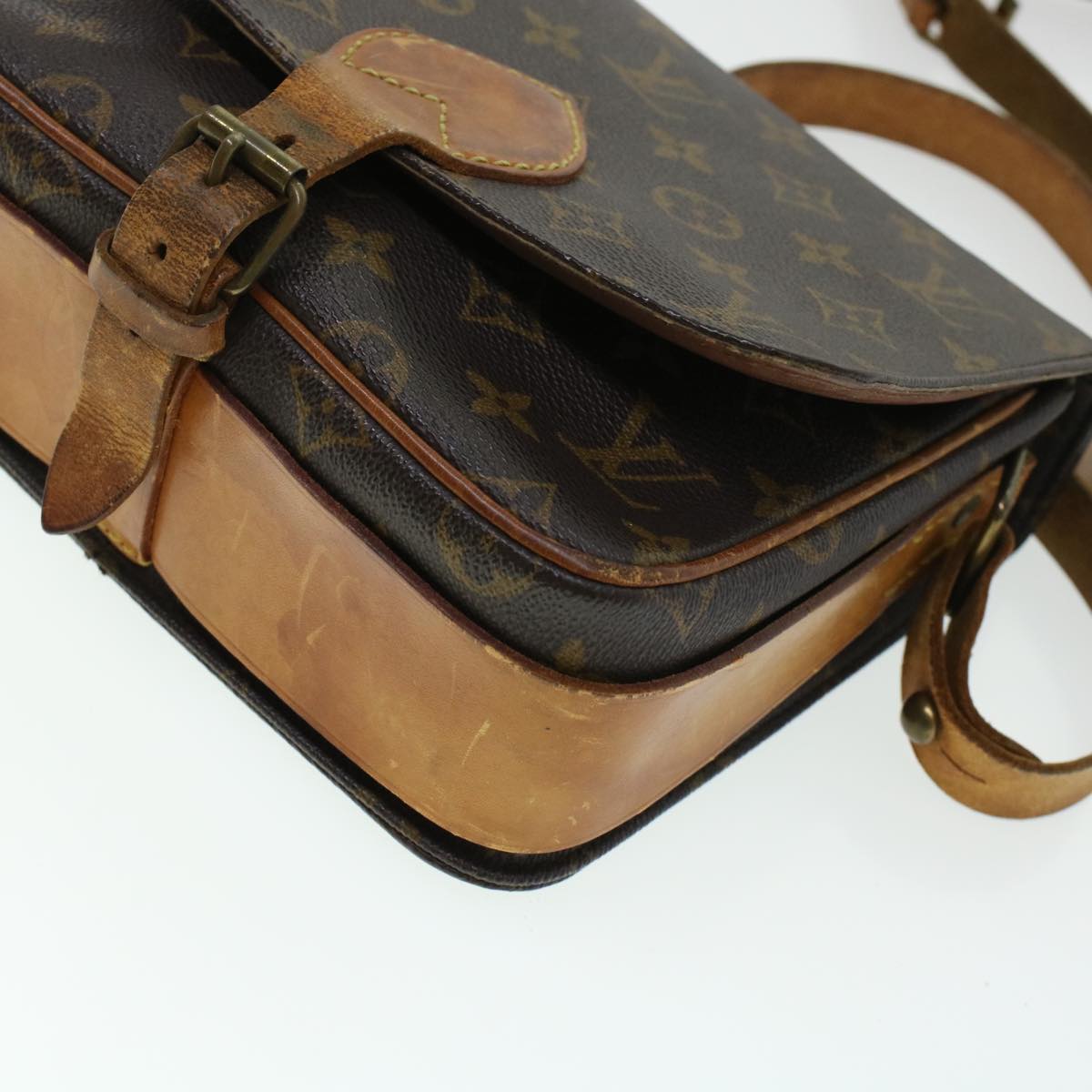 LOUIS VUITTON Monogram Cartouchiere MM Shoulder Bag M51253 LV Auth rd5322