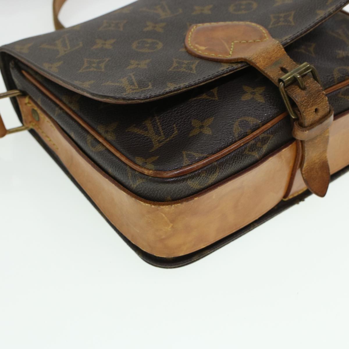 LOUIS VUITTON Monogram Cartouchiere MM Shoulder Bag M51253 LV Auth rd5322