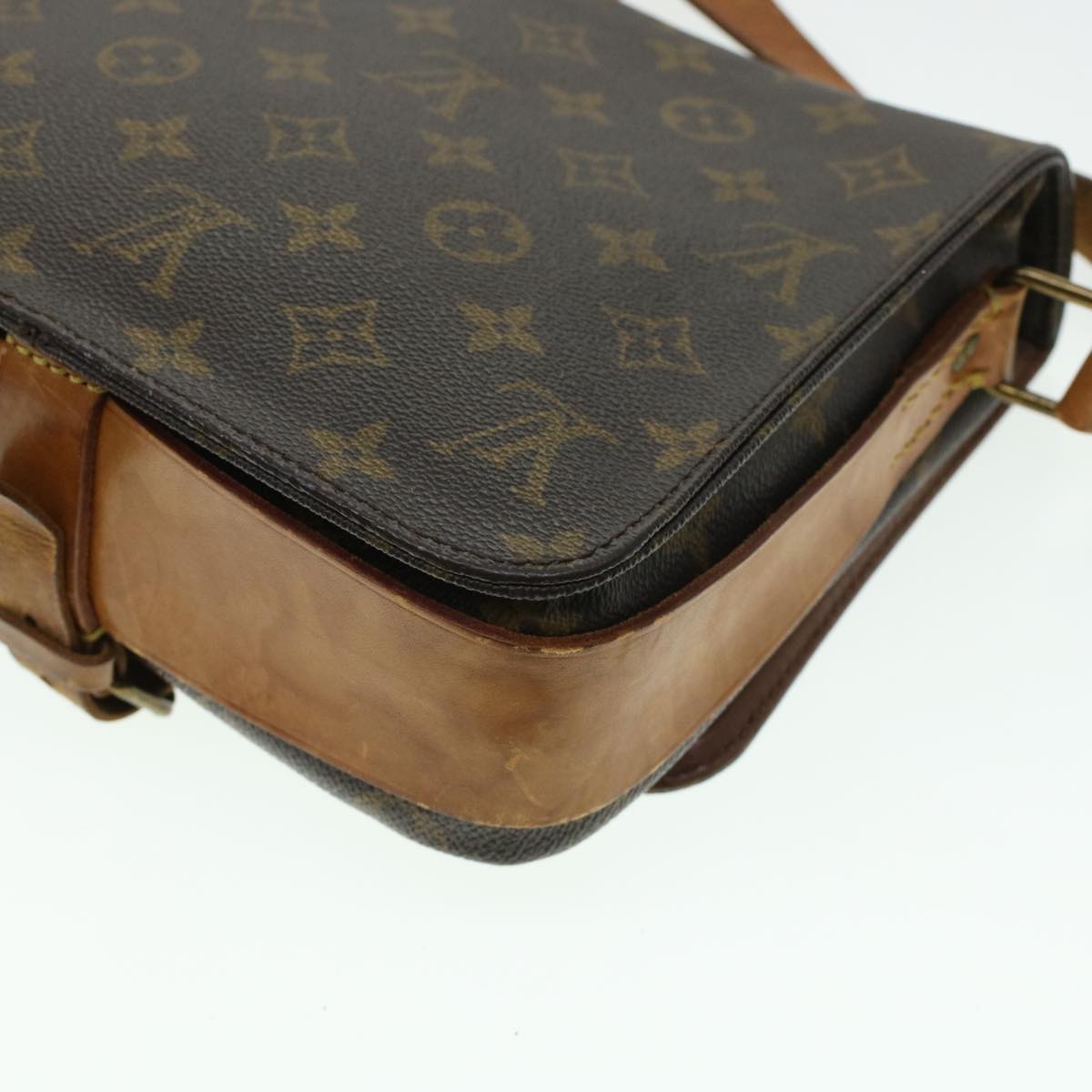 LOUIS VUITTON Monogram Cartouchiere MM Shoulder Bag M51253 LV Auth rd5322