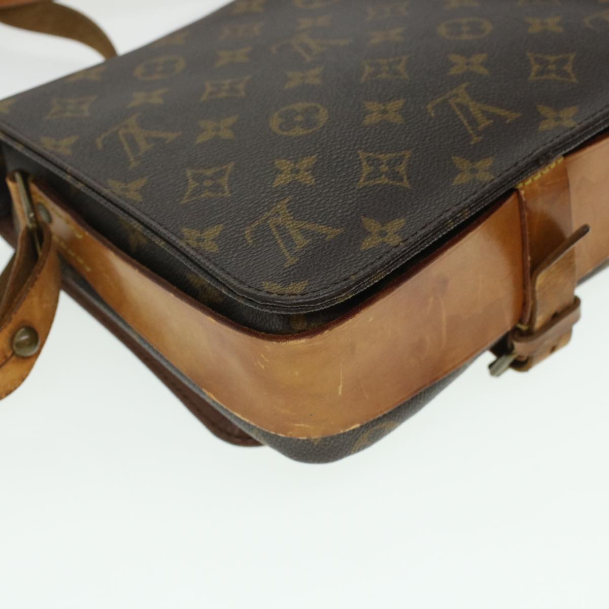 LOUIS VUITTON Monogram Cartouchiere MM Shoulder Bag M51253 LV Auth rd5322