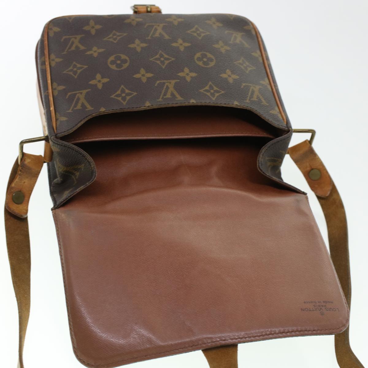 LOUIS VUITTON Monogram Cartouchiere MM Shoulder Bag M51253 LV Auth rd5322