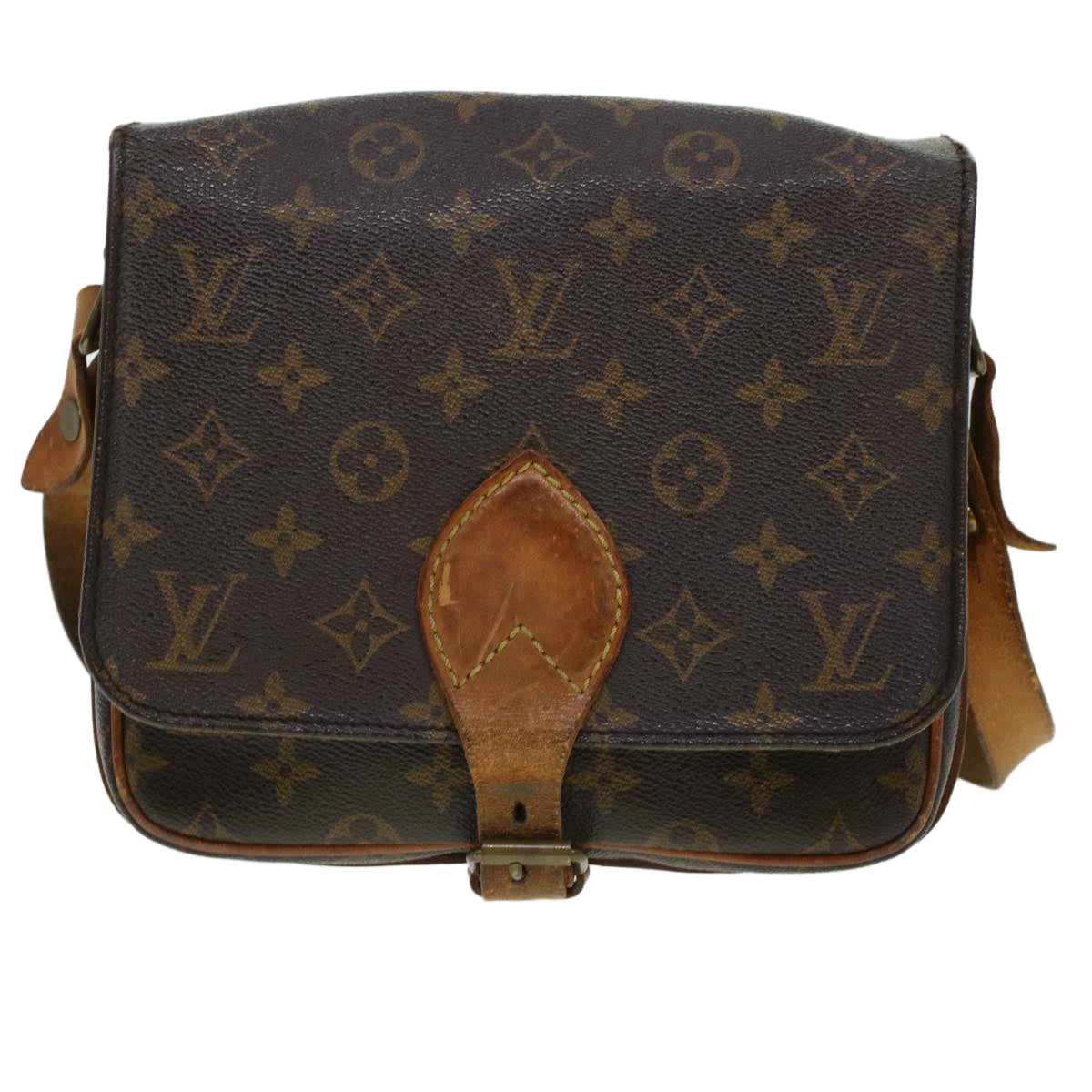 LOUIS VUITTON Monogram Cartouchiere MM Shoulder Bag M51253 LV Auth rd5322