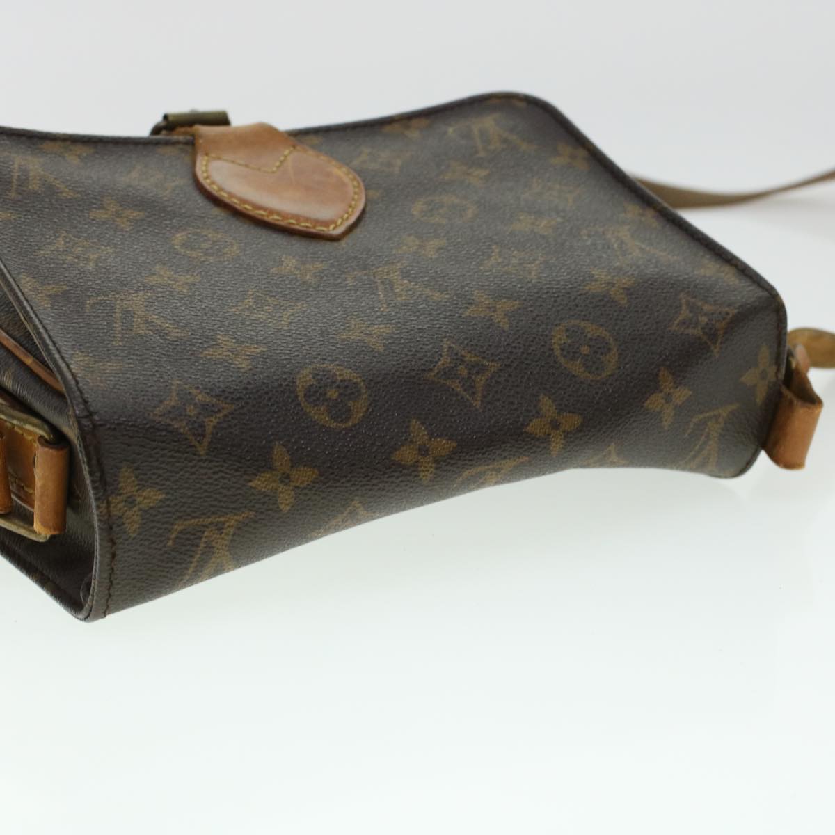 LOUIS VUITTON Monogram Cartouchiere MM Shoulder Bag M51253 LV Auth rd5322