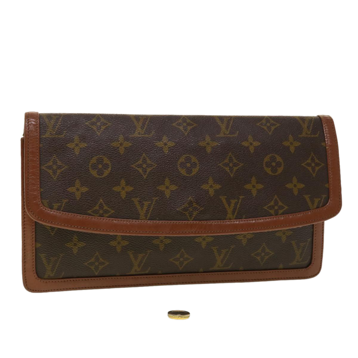 LOUIS VUITTON Monogram Pochette Dam Clutch Bag M51810 LV Auth rd5330