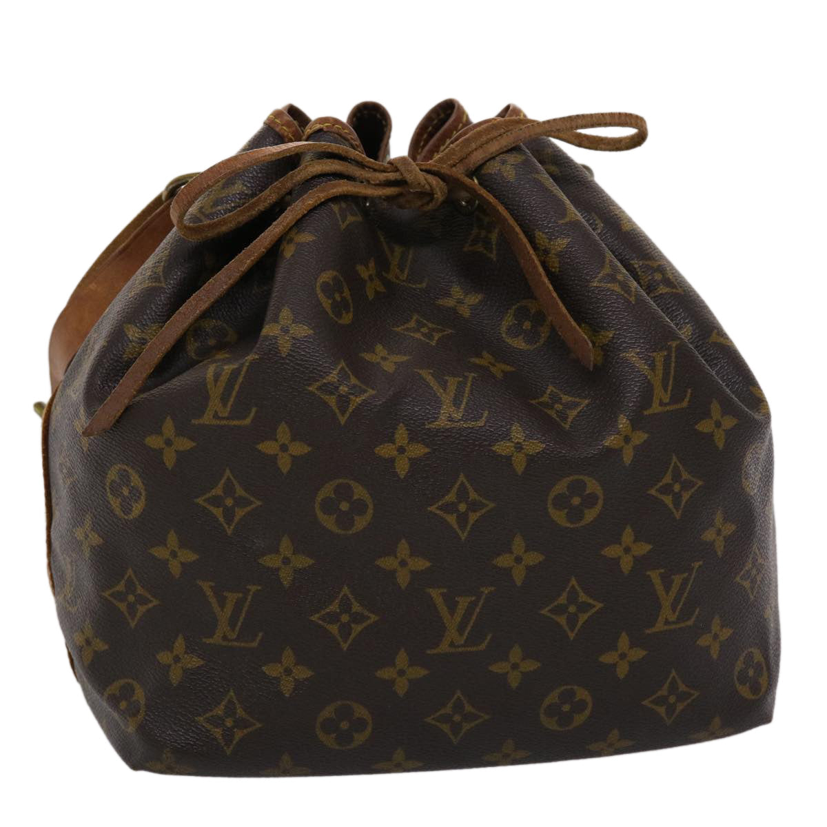 LOUIS VUITTON Monogram Petit Noe Shoulder Bag M42226 LV Auth rd5333