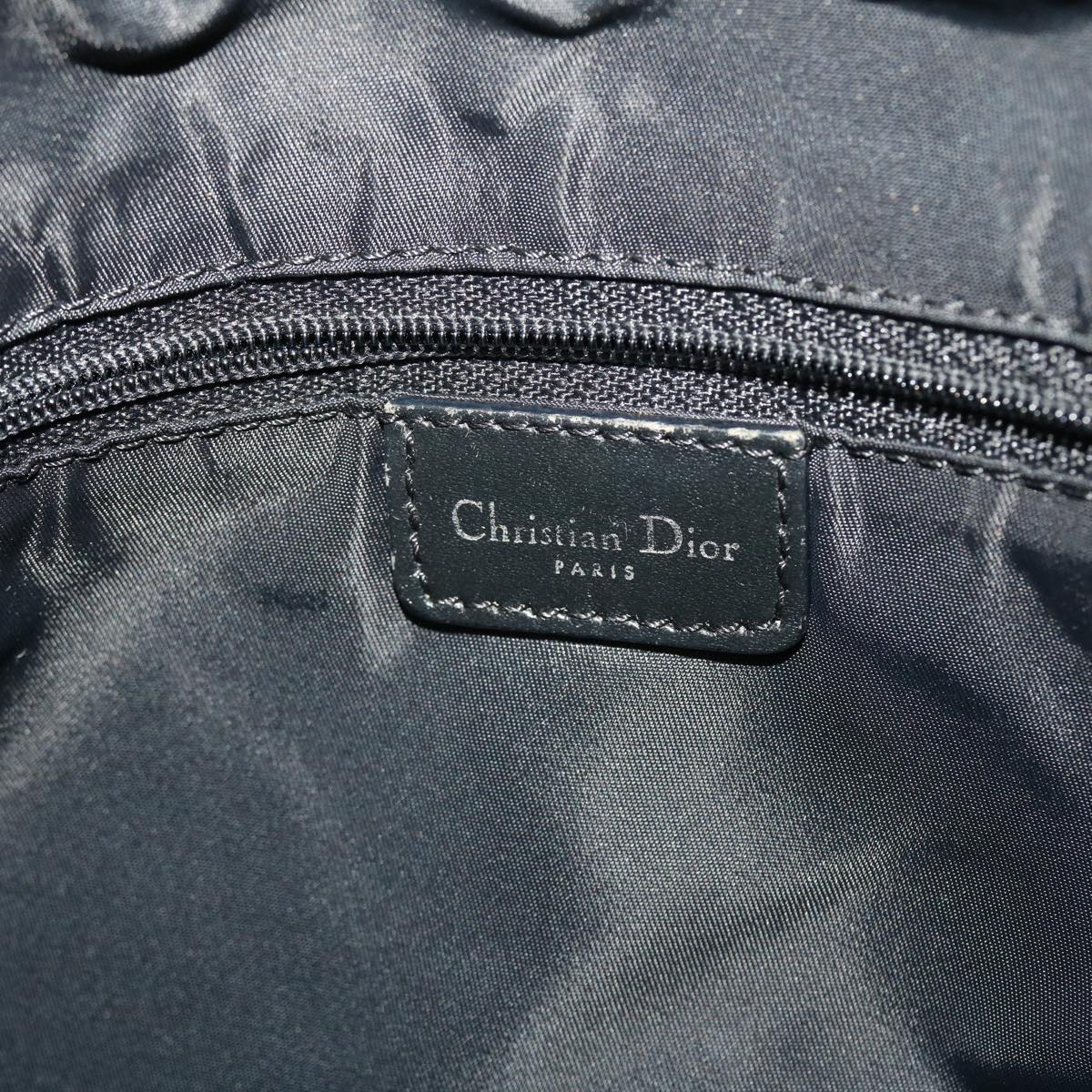 Christian Dior Trotter Canvas Shoulder Bag Black Auth rd5340